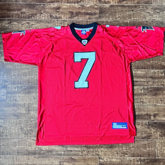VTG Reebok Atlanta Falcons Michael Vick #7 NFL Jersey - Men’s XL - Red - Picture 1 of 9